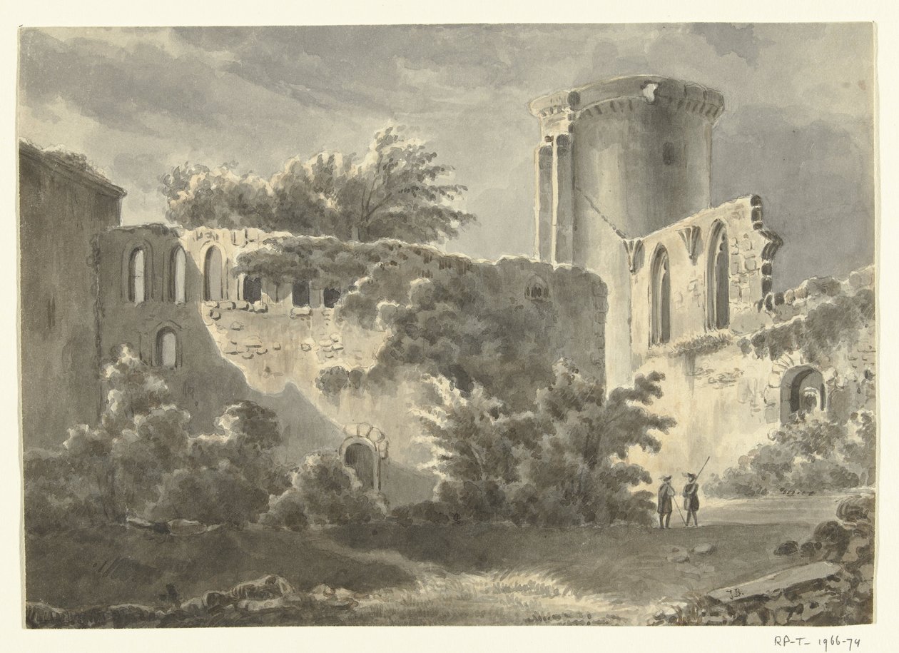 Vista do pátio do Château de Botwel de Jean Bernard