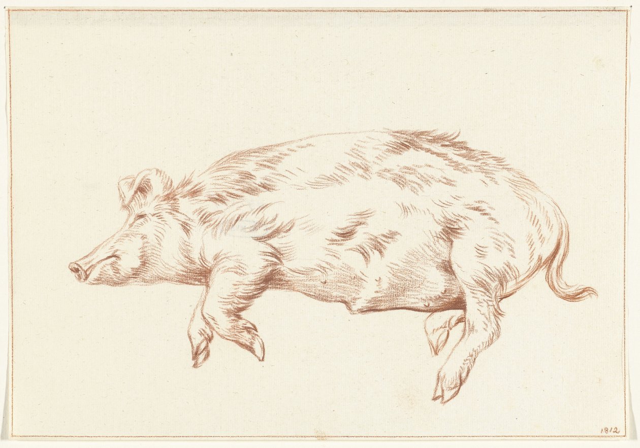 Porco mentiroso, à esquerda de Jean Bernard