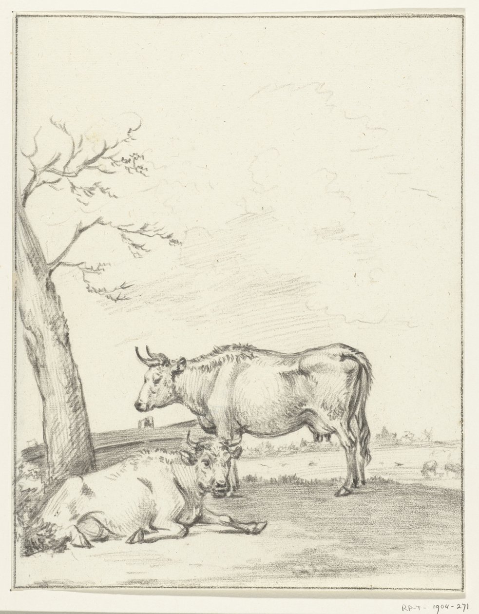 Vaca em pé e deitada de Jean Bernard