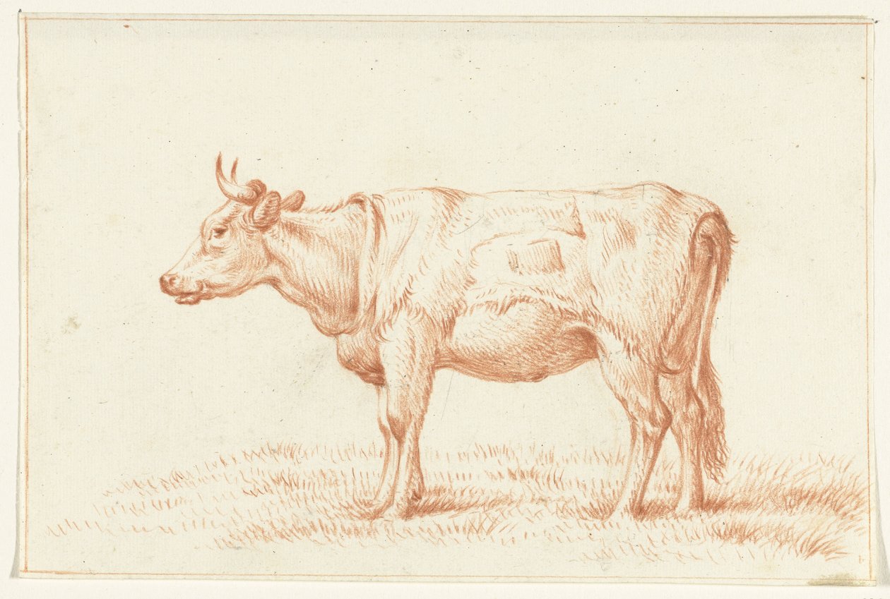 Vaca em pé, à esquerda de Jean Bernard