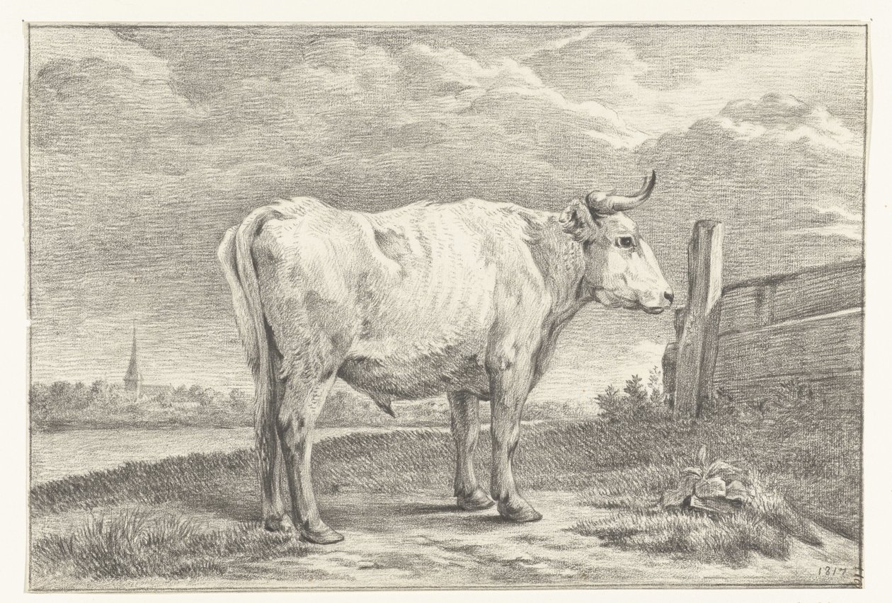 Touro de pé, à direita de Jean Bernard