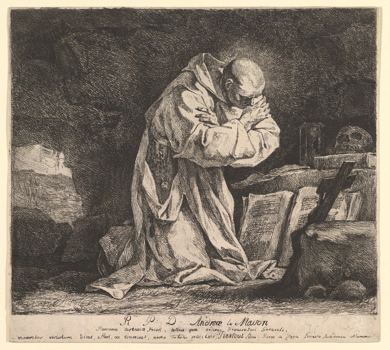 São Bruno, 1764. de Jean Bernard Restout