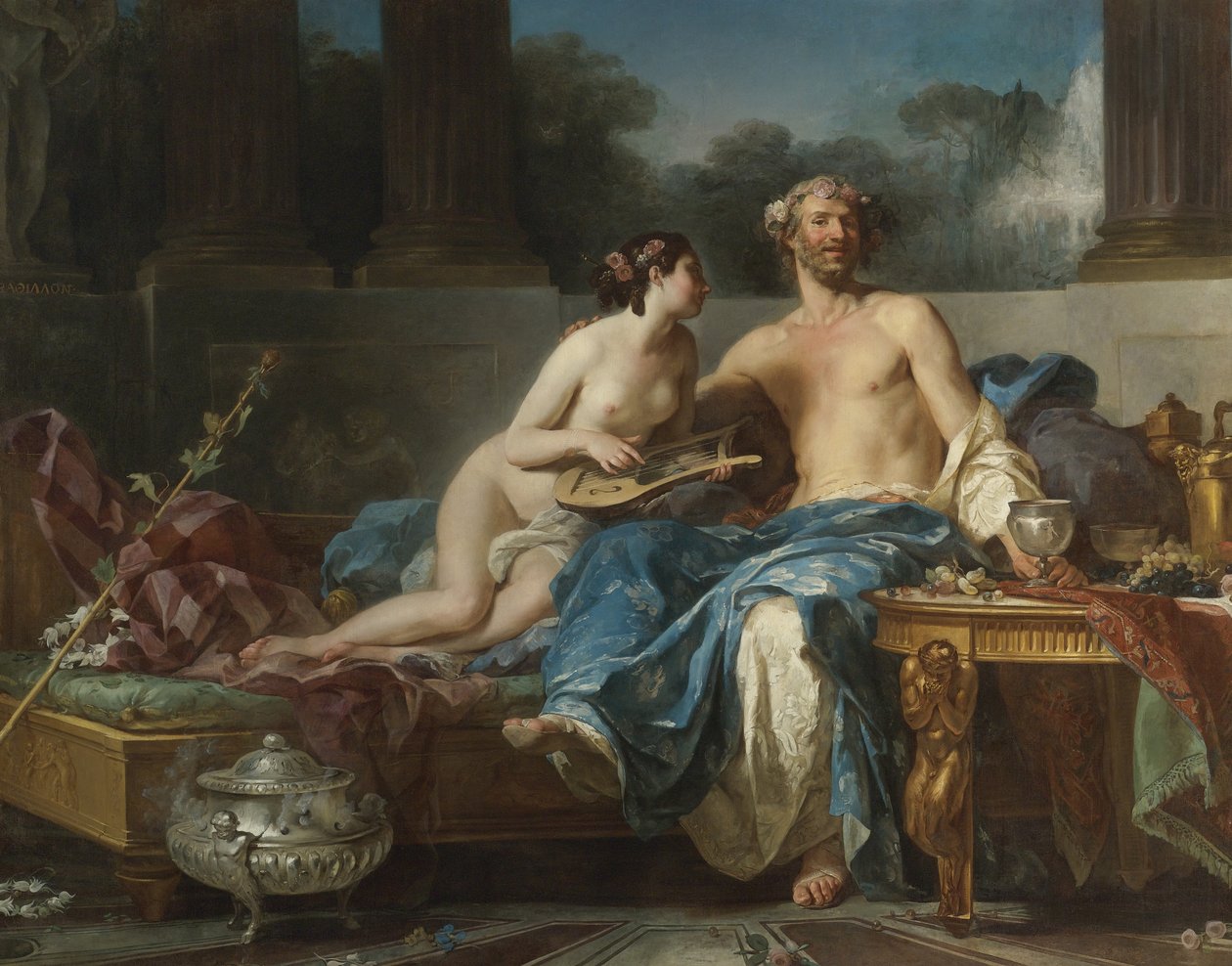 Os prazeres de Anacreon de Jean Bernard Restout