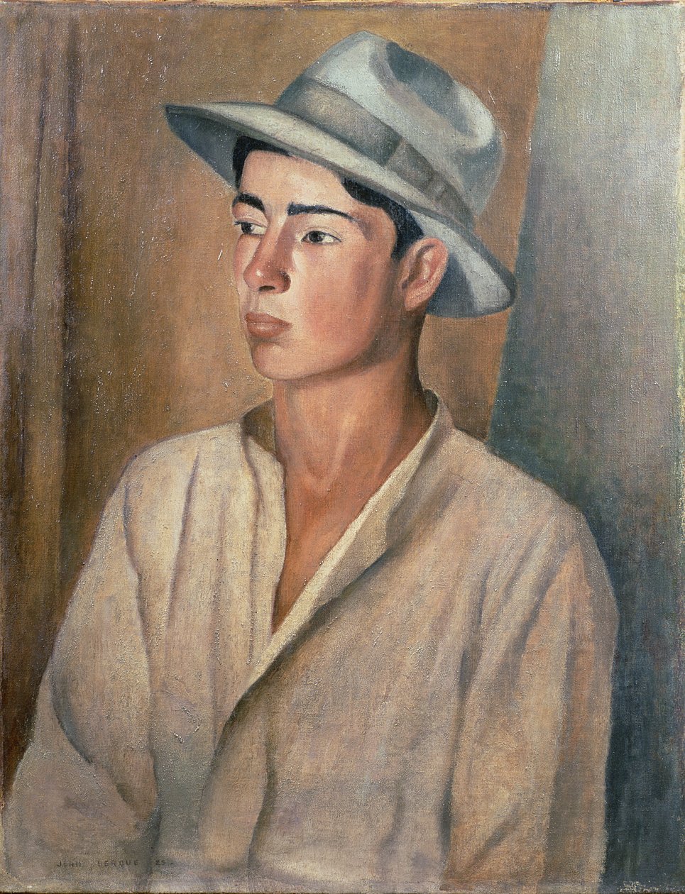 Homem, com, chapéu de Jean Berque