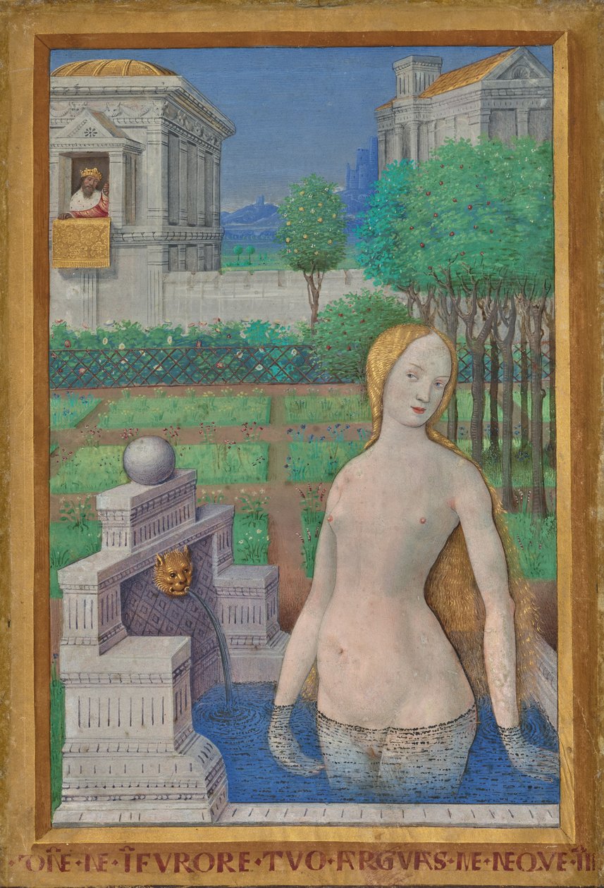 Betsabé a banhar-se de Jean Bourdichon