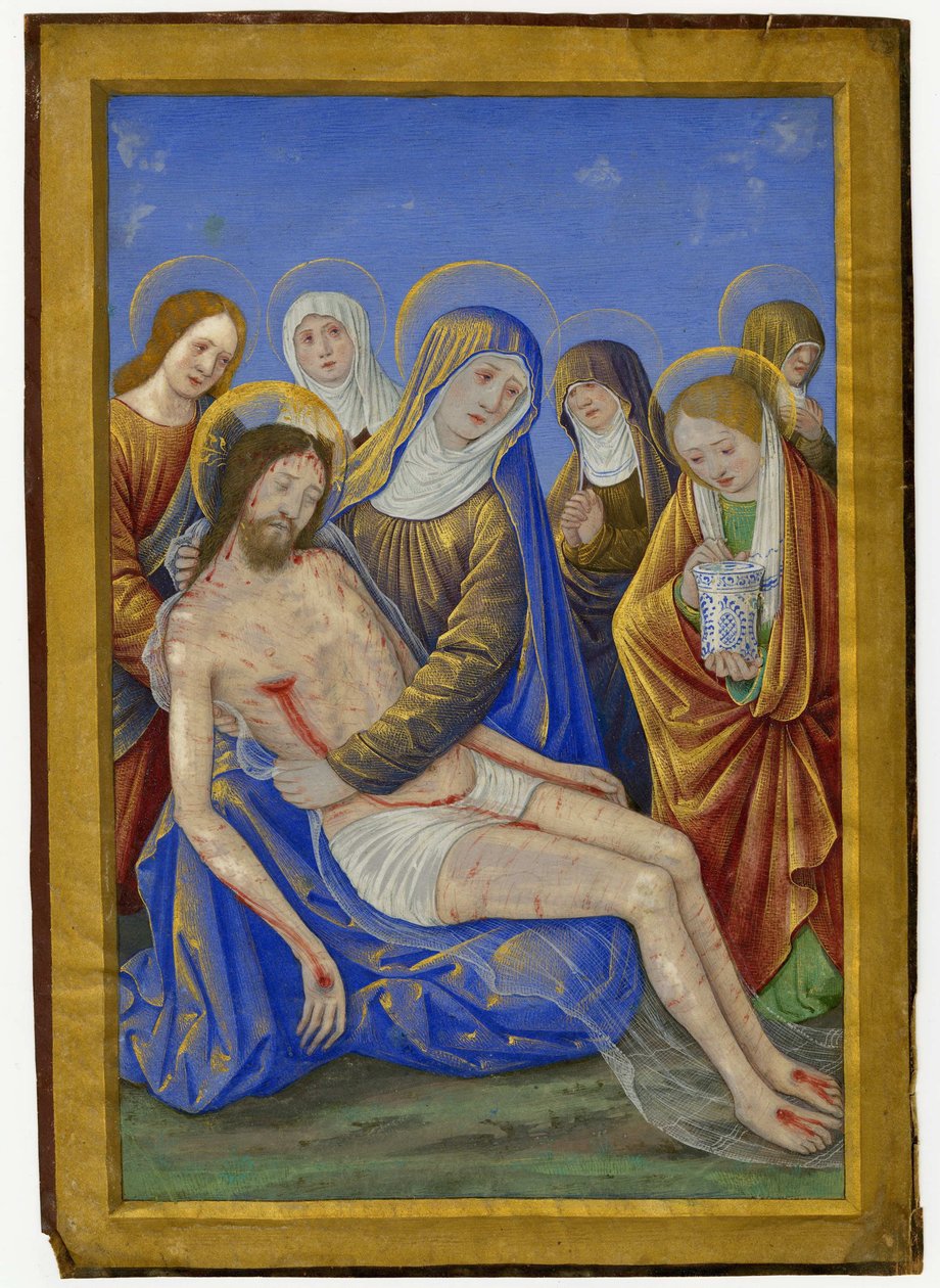 Exploração do Cristo morto de Jean Bourdichon