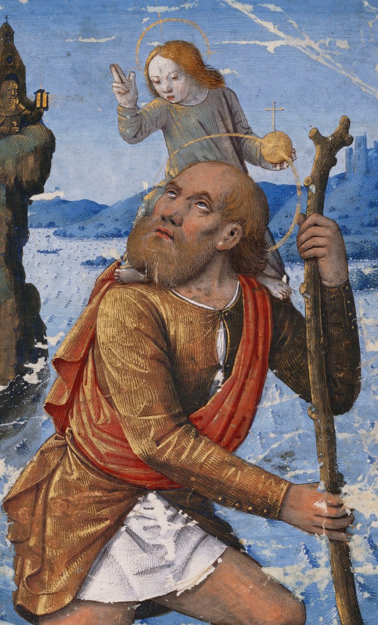 São Cristóvão, c. 1490-1500 de Jean Bourdichon
