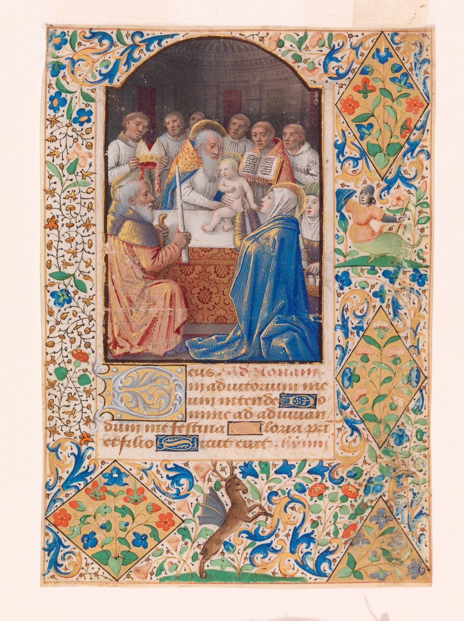 A Circuncisão de Cristo, a partir de um Livro de Horas de Jean Bourdichon