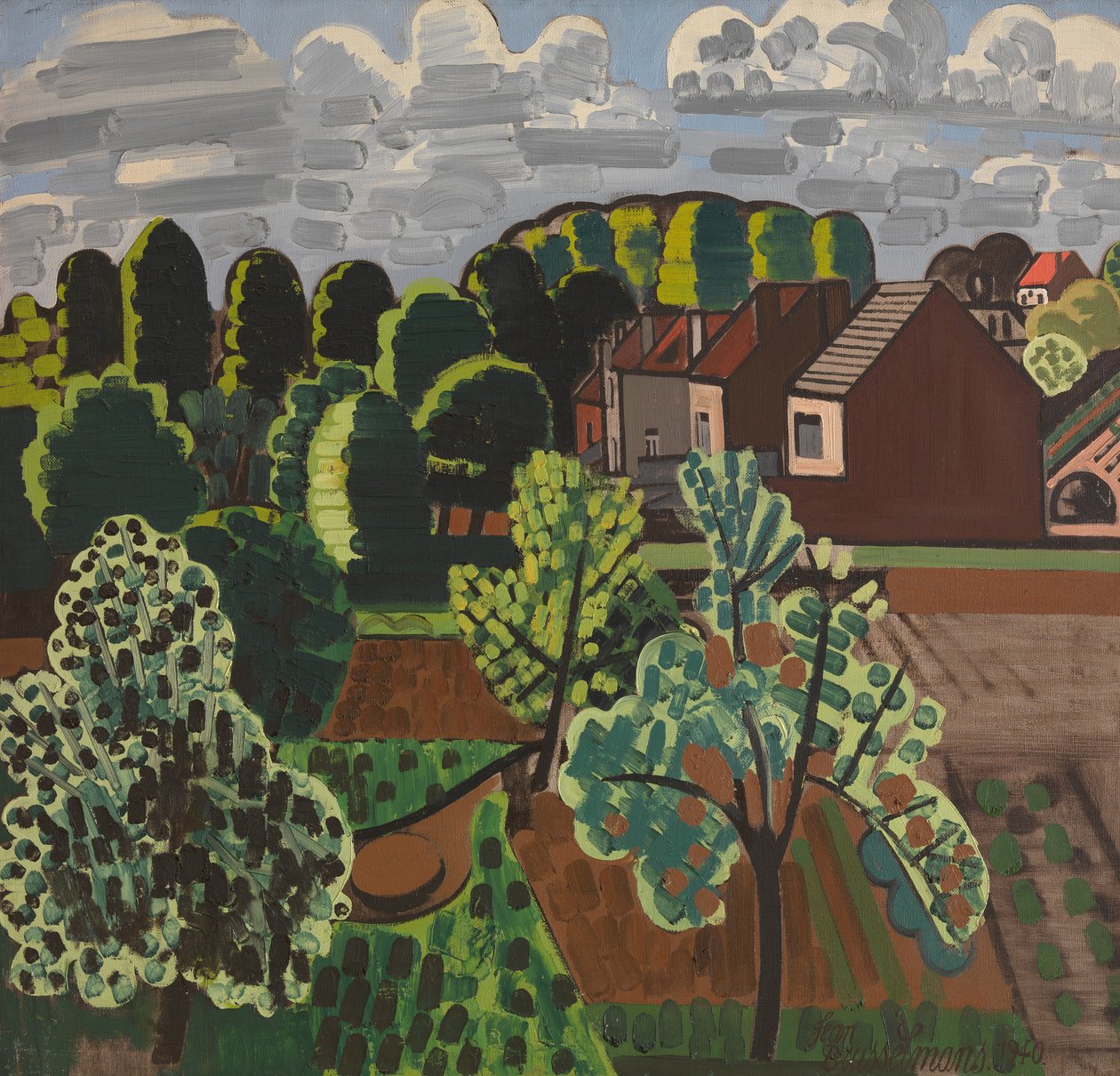 Paisagem solarenga do Brabante de Jean Brusselmans