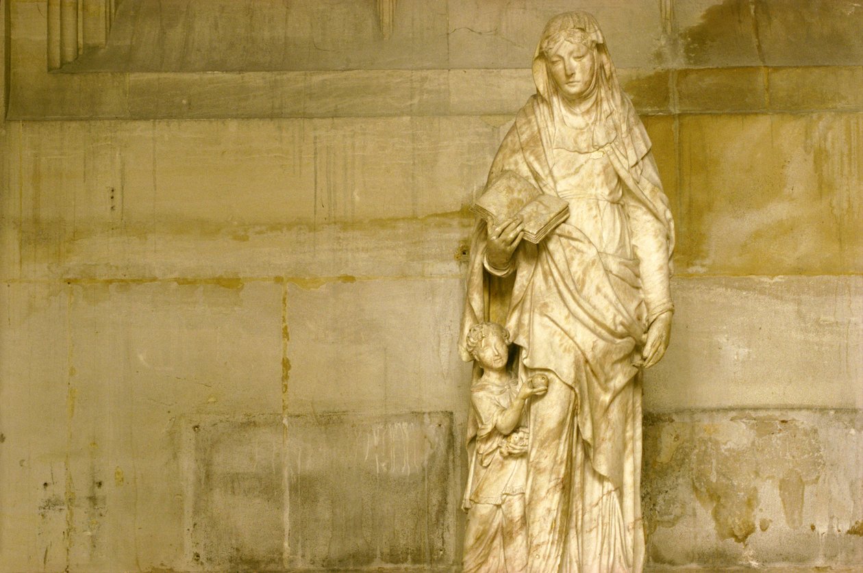 Santa Ana e sua filha, a Virgem Maria (mármore) (ver também 248121 e 248123) de Jean Bullant