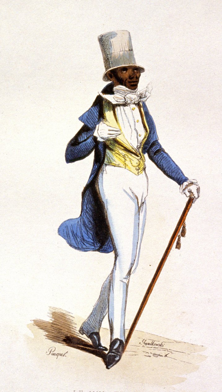 Um mulato nas Antilhas francesas, c.1850 (gravura) de Jean Charles (1800 79) Pauquet