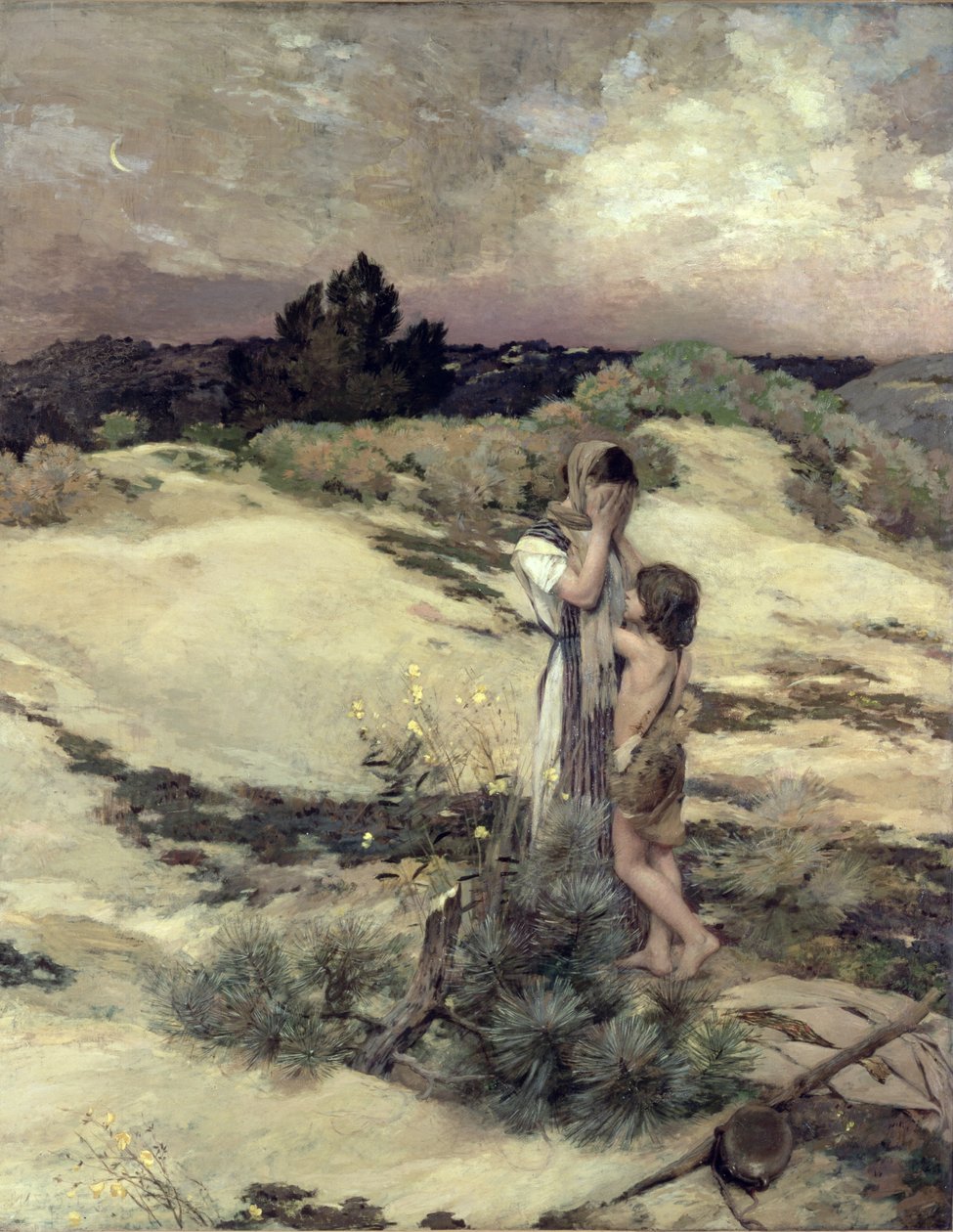 Hagar e Ismael de Jean Charles Cazin