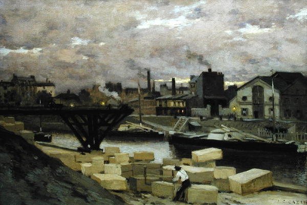Os Quays, c.1885-90 de Jean Charles Cazin