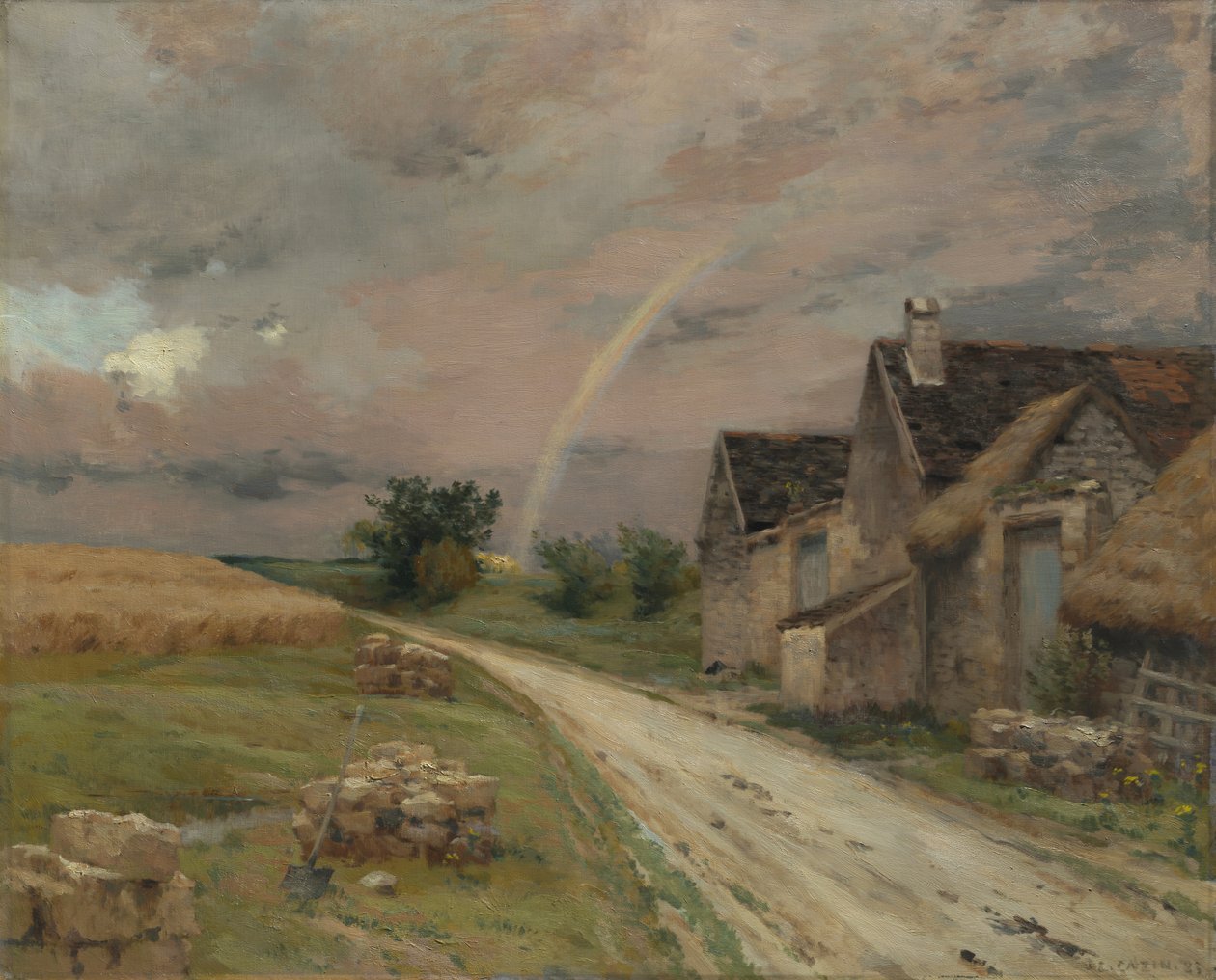 O arco-íris, Achères la Forêt, 1883. de Jean Charles Cazin
