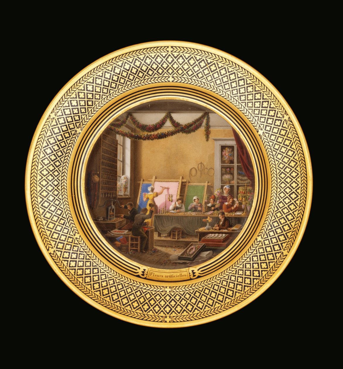Flores artificiais, c.1820-35 de Jean Charles Develly
