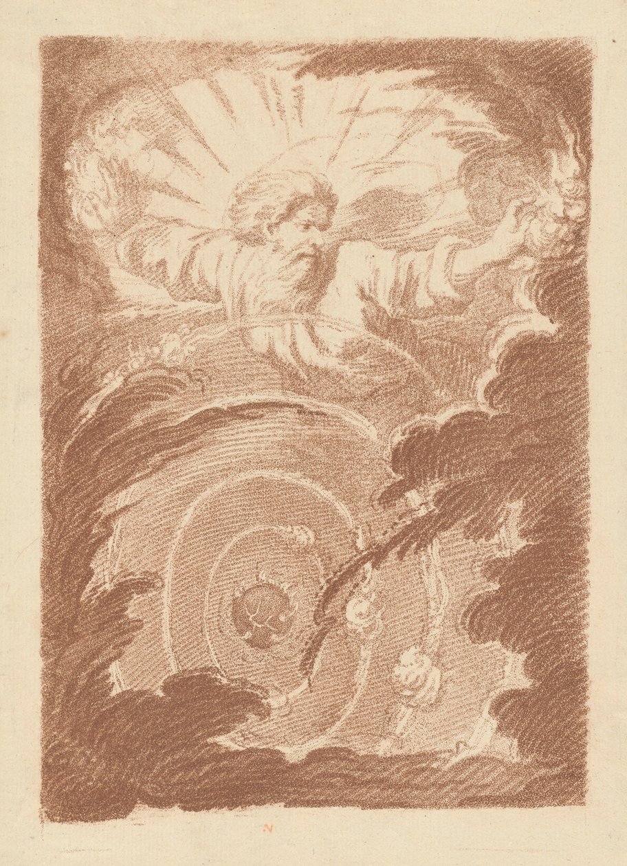 Deus Pai Criando os Céus de Jean Charles François