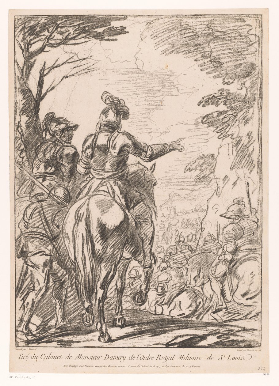 Dois soldados a cavalo
Halte de cavaliers de Jean Charles François
