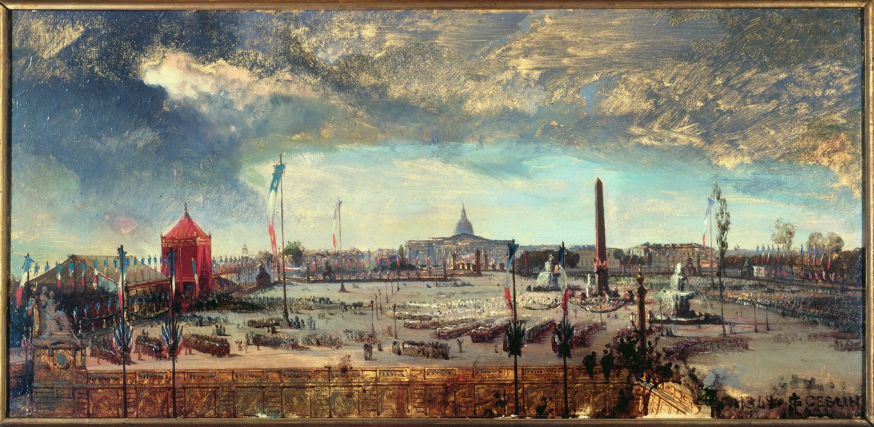 Promulgação da Constituição, Place de la Concorde, 12 de novembro de Jean Charles Geslin