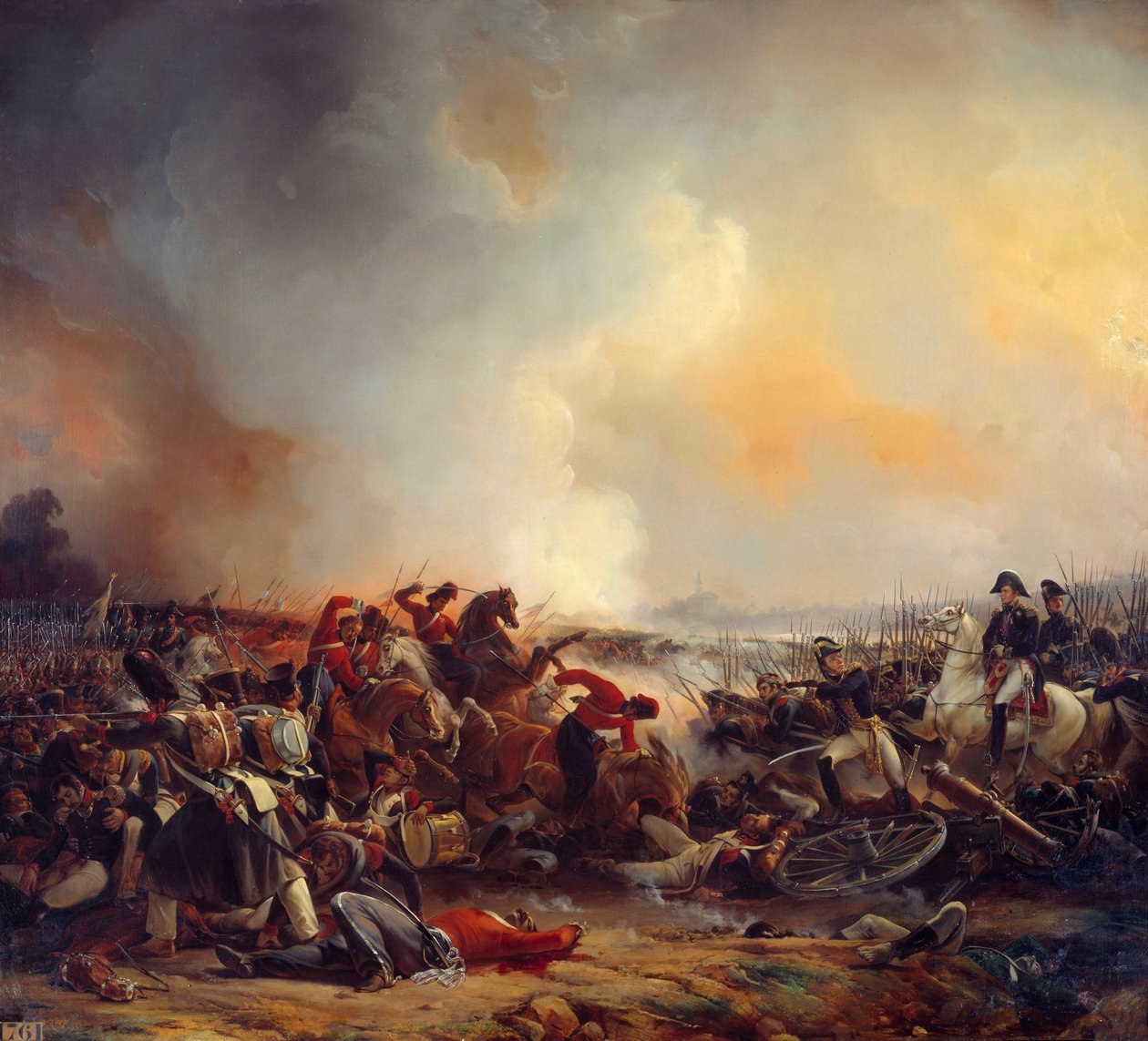 Batalha de Polotsk em 18/08/1812 Pintura de Jean Charles Langlois (1789-1870) 1838 Sol. 2,33x2,56 m de Jean Charles Langlois
