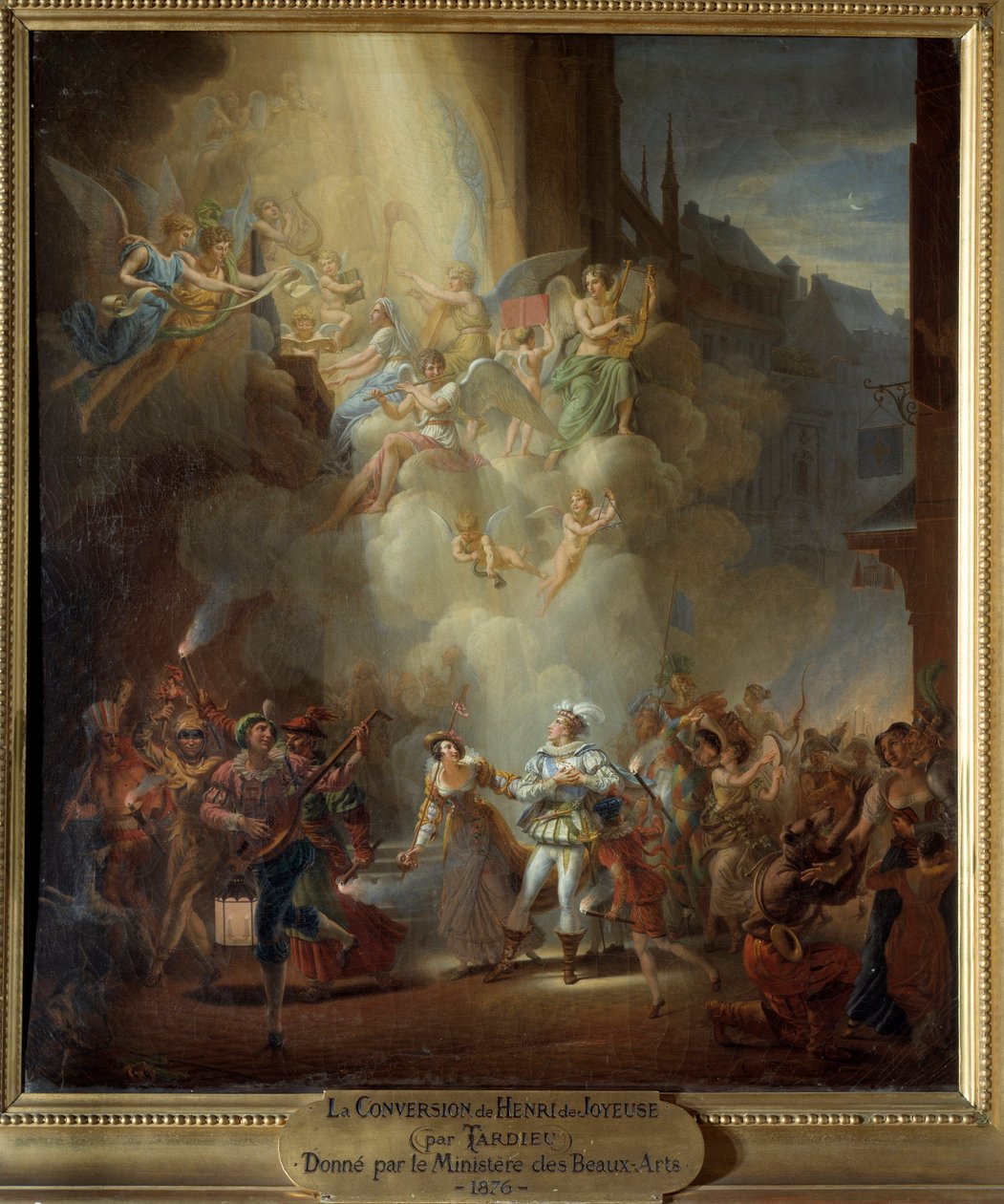 A conversão de Henri de Joyeuse (1567-1608) de Jean Charles Tardieu
