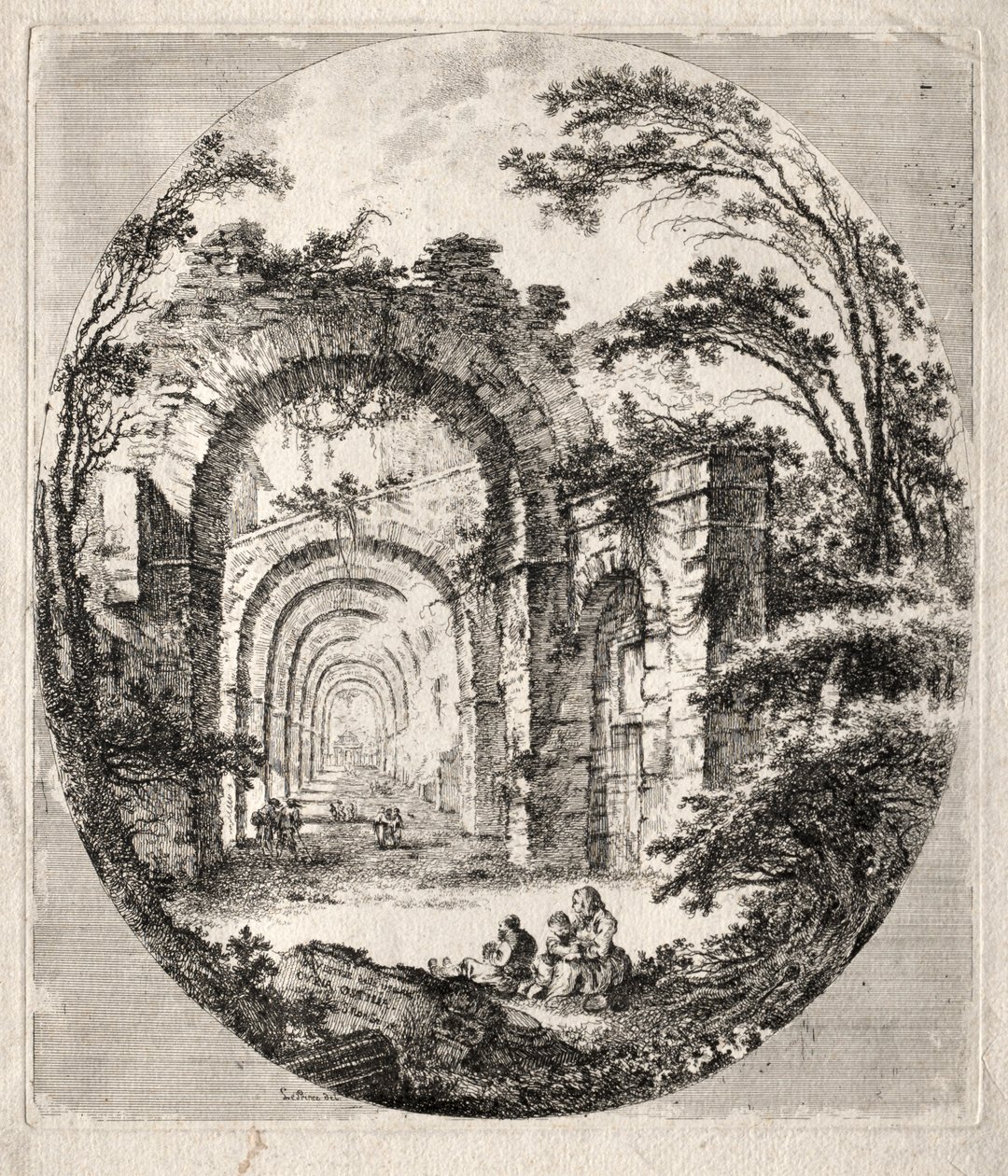 Ruínas Antigas, 1756. de Jean Claude Richard de Saint Non