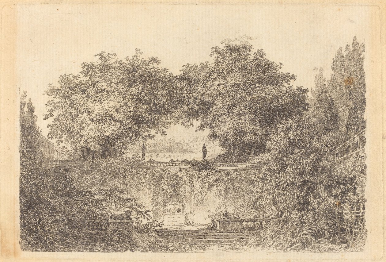 O Pequeno Parque de Jean Claude Richard de Saint Non after Jean Honoré Fragonard