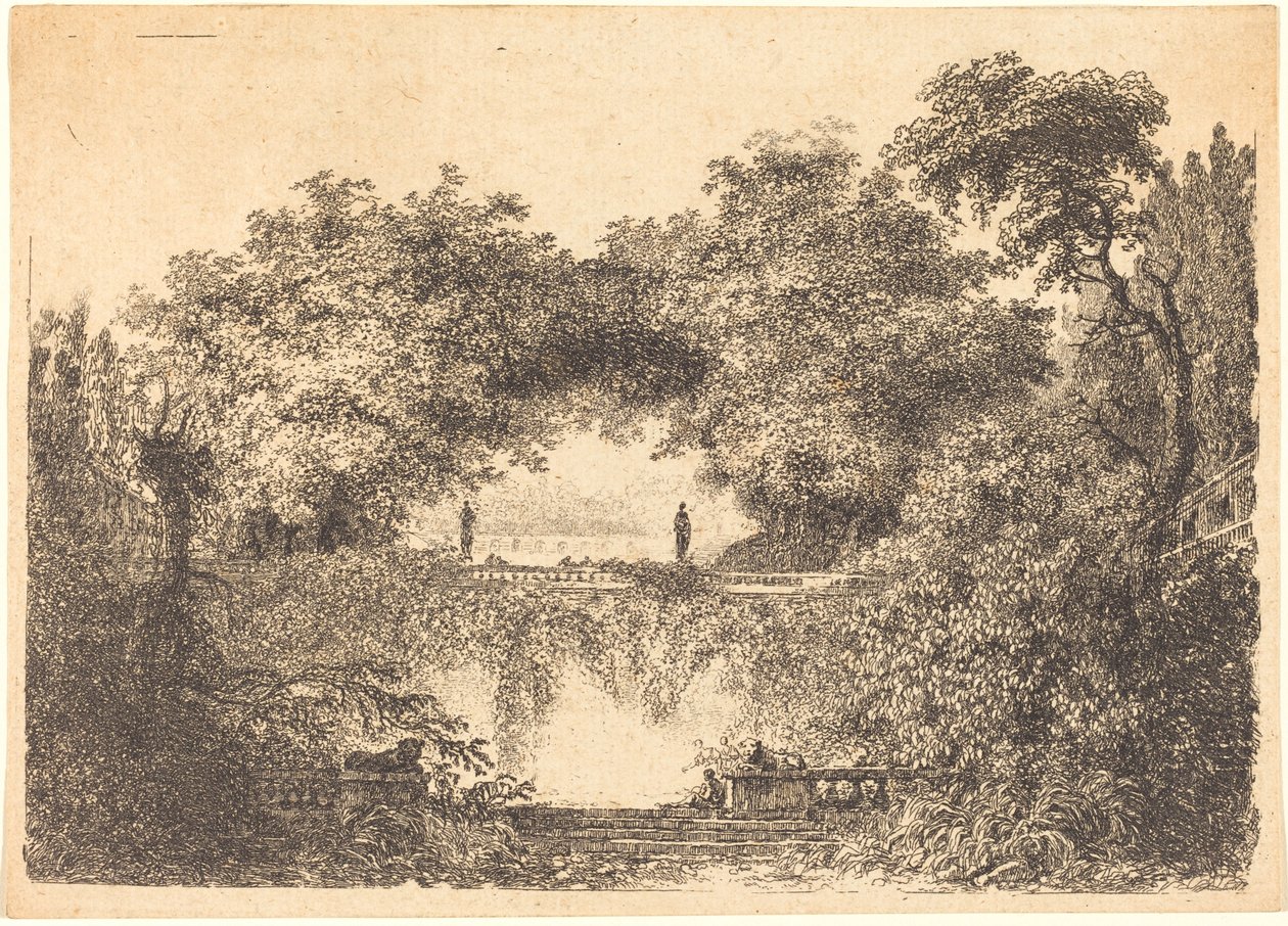 O Pequeno Parque de Jean Claude Richard de Saint Non after Jean Honoré Fragonard