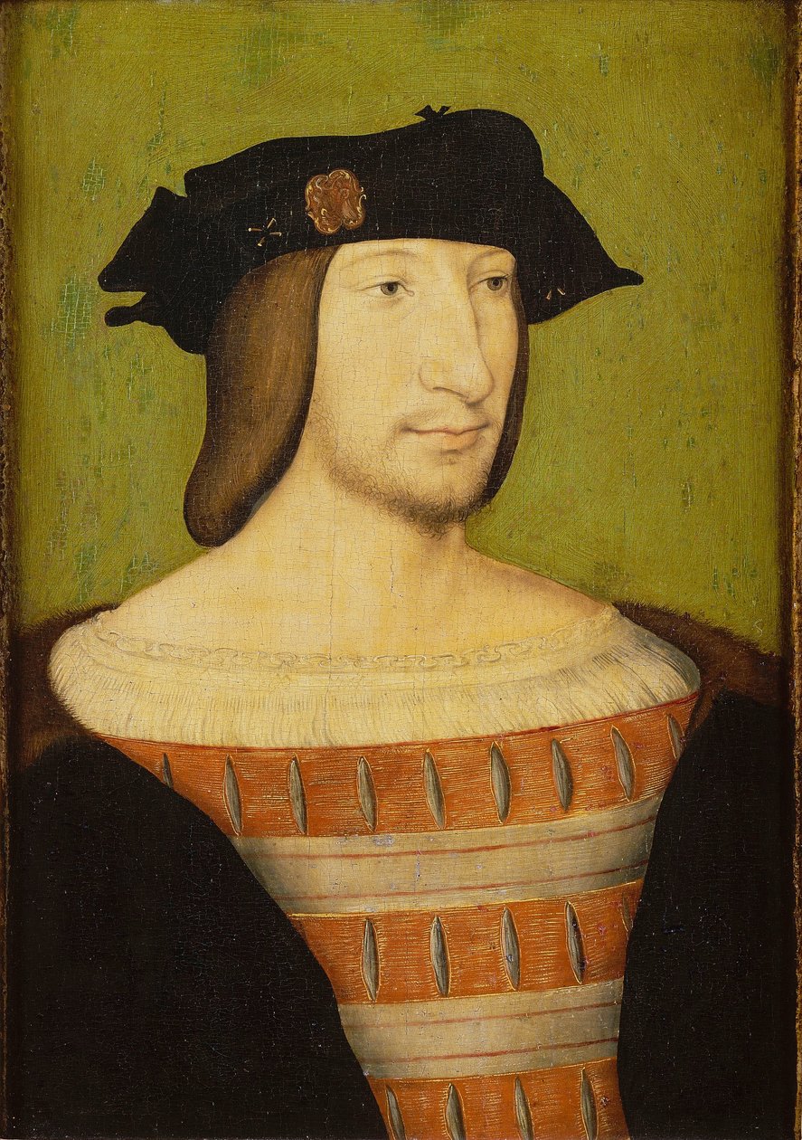 Retrato de Francisco I (1494-1547), rei de França de Jean Clouet