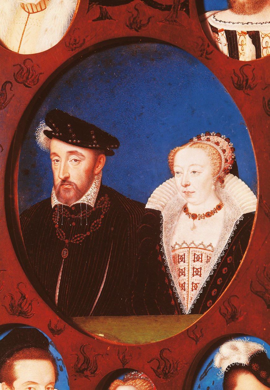 Retrato de Henrique II da França (Saint-Germain-en-Laye de Jean Clouet