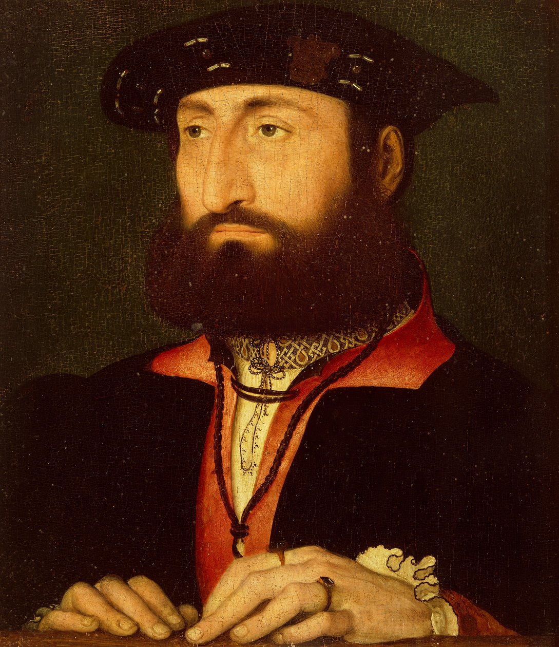 Retrato de Luís de Cléves, Conde de Nevers, de Jean Clouet de Jean Clouet