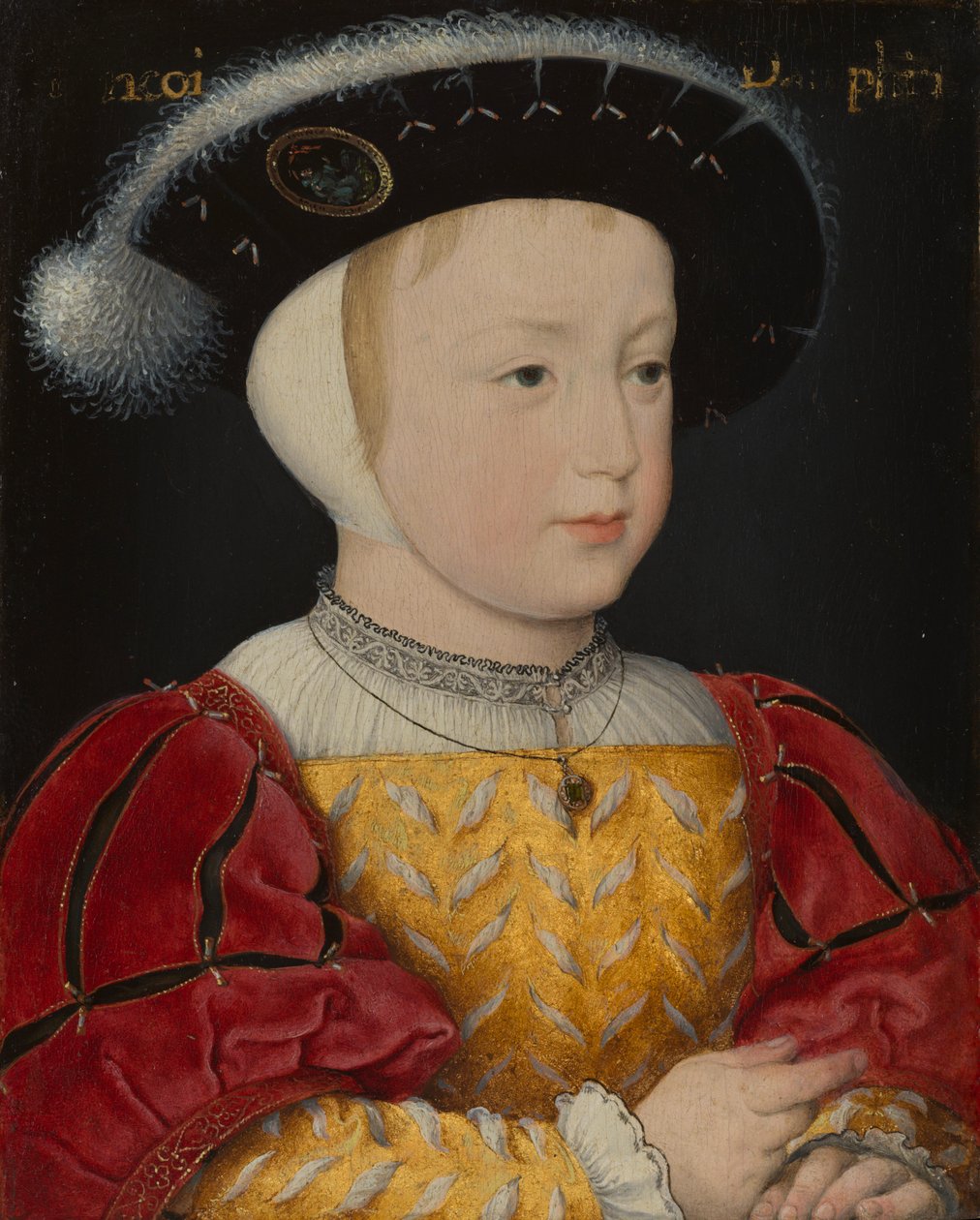 O Delfim Francisco, filho do Rei Francisco I de França de Jean Clouet