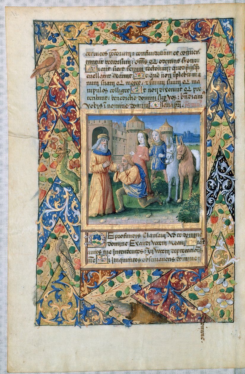 Senhora Lat. QvI126 Cena das &39;Horas de Louis d&39;Orleans&39;, 1469 de Jean Colombe