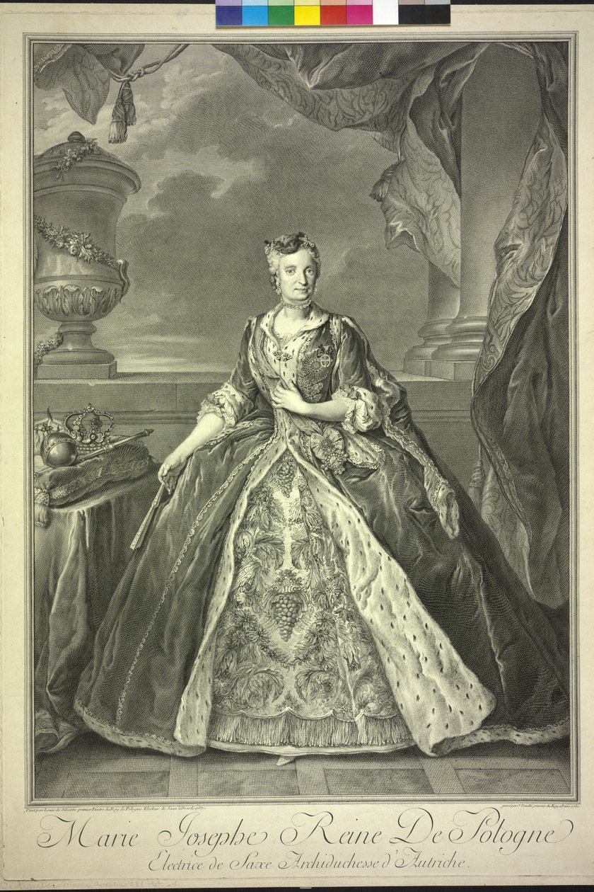 Arquiduquesa da Áustria Marie Josefa de Jean Daullé