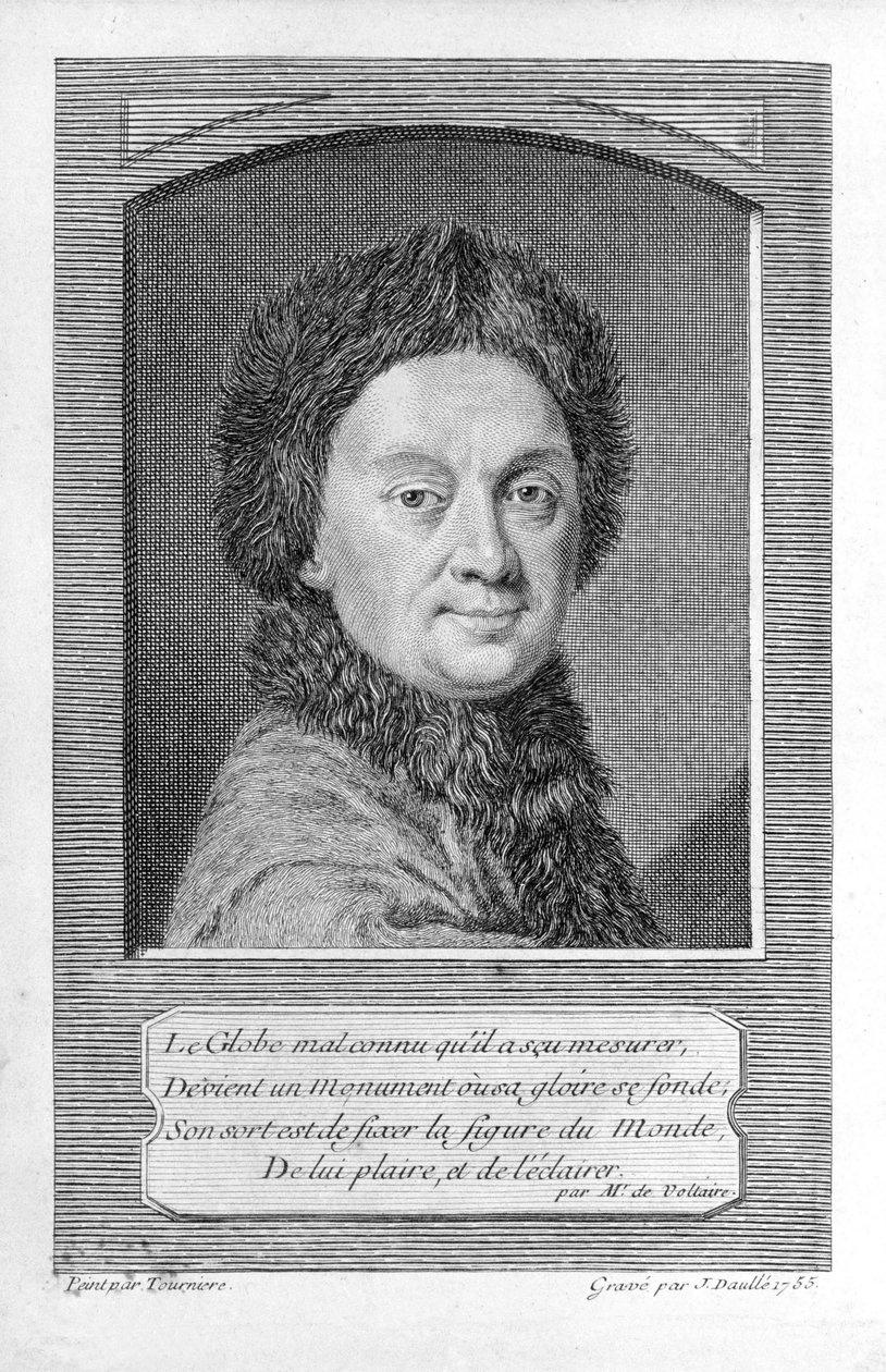 Pierre-Louis Moreau de Maupertuis, astrônomo (1698 - 1759). de Jean Daullé