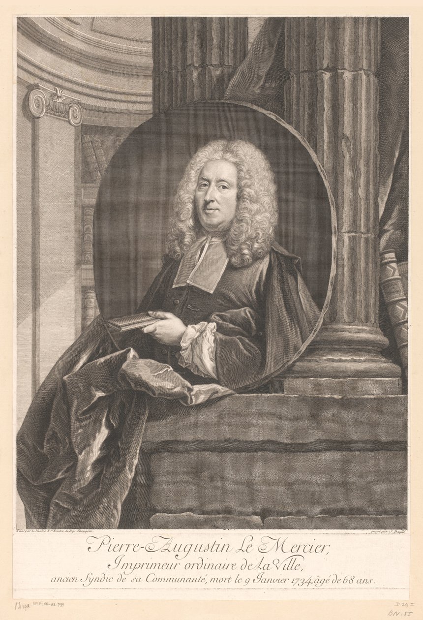 Portret van Pierre-Augustin Le Mercier
Pierre-Augustin Le Mercier (título sobre o objecto) de Jean Daullé