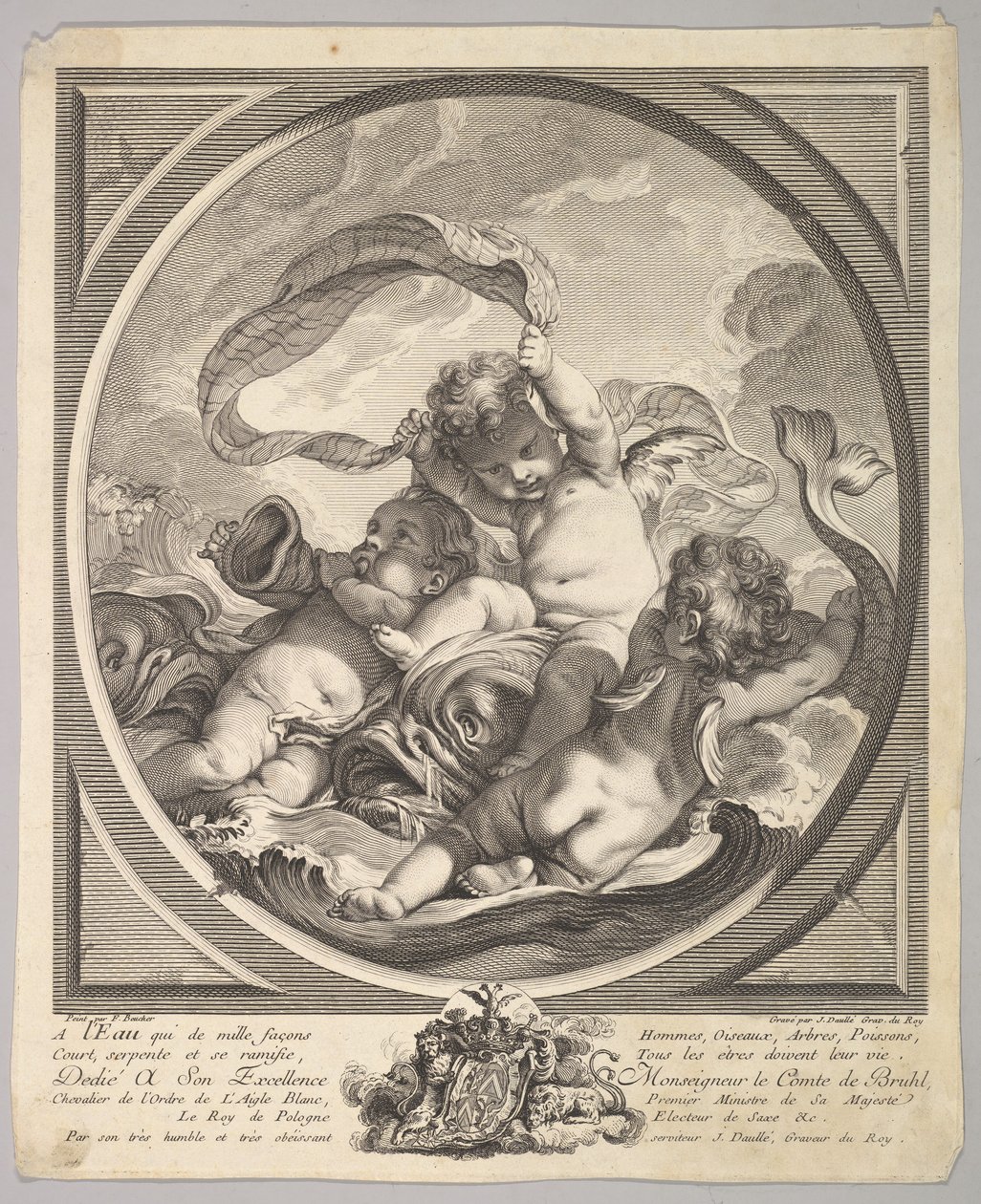 Água, aprox. 1748. de Jean Daullé