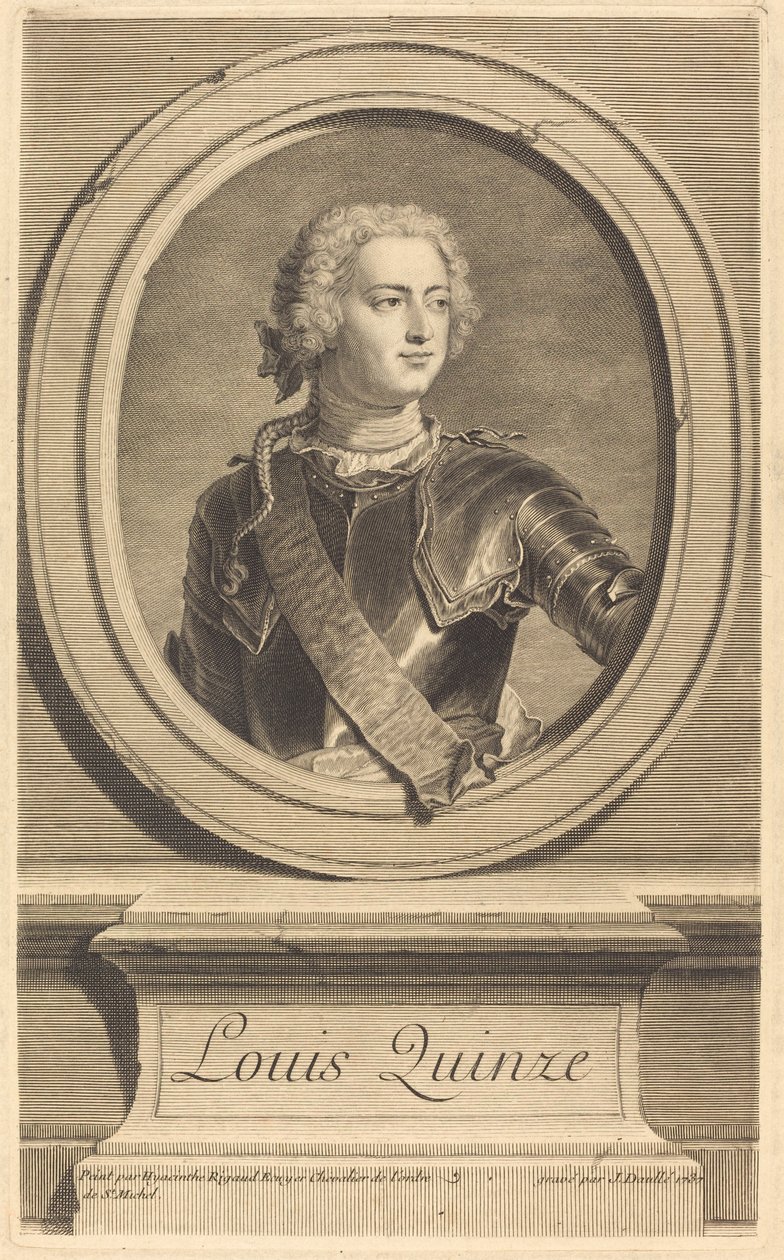 Luís XV de Jean Daullé after Hyacinthe Rigaud