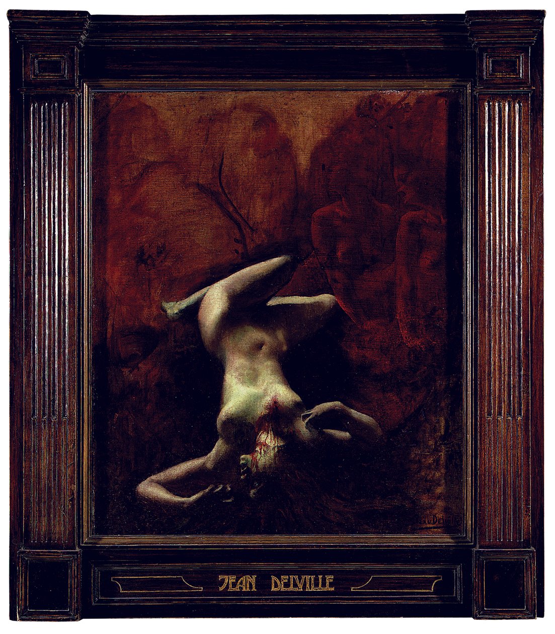 O Crime (óleo sobre tela) de Jean Delville