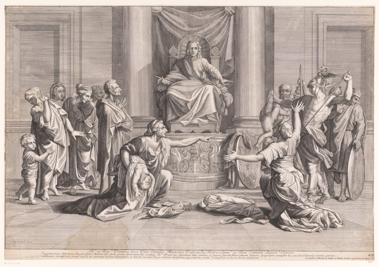 Julgamento de Salomão de Jean Dughet (attributed to)
