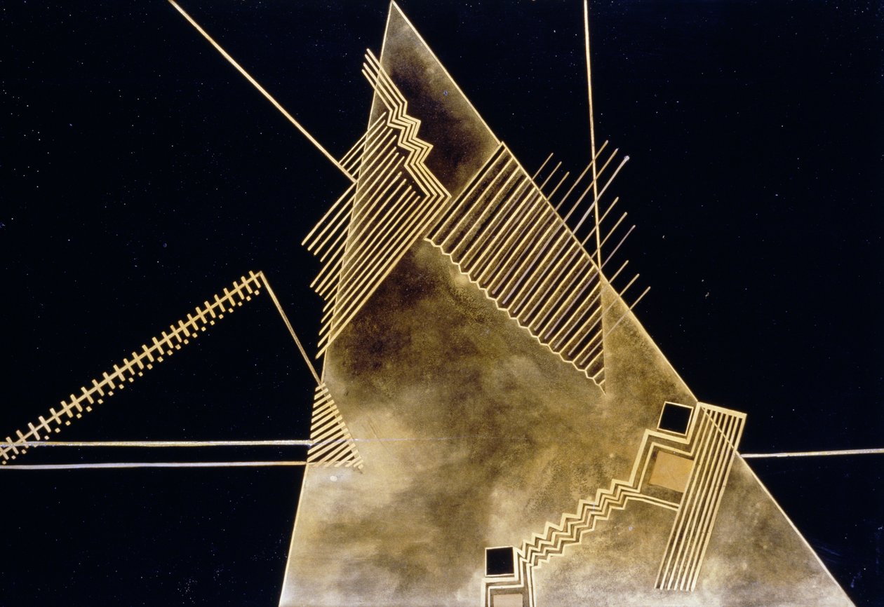 Painel lacado por Jean Dunand (1877-1942), estilo Art Deco, Suíça, século XX de Jean Dunand