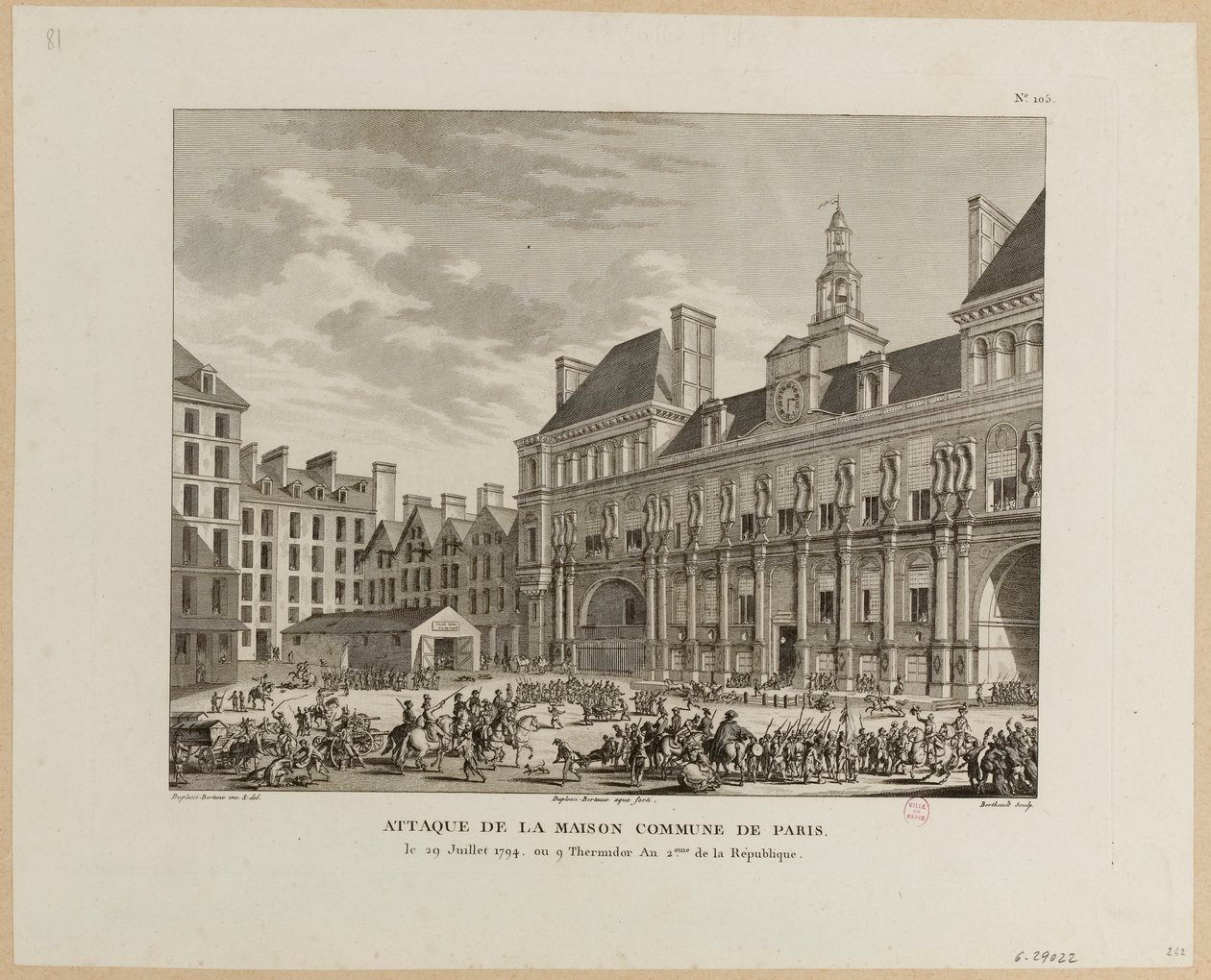 Ataque à comuna de Maison em Paris de Jean Duplessis Bertaux