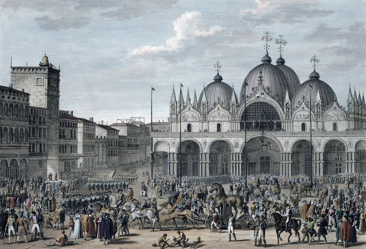 A entrada dos franceses em Veneza, Floreal, Ano 5 de Maio de 1797 de Jean Duplessis Bertaux