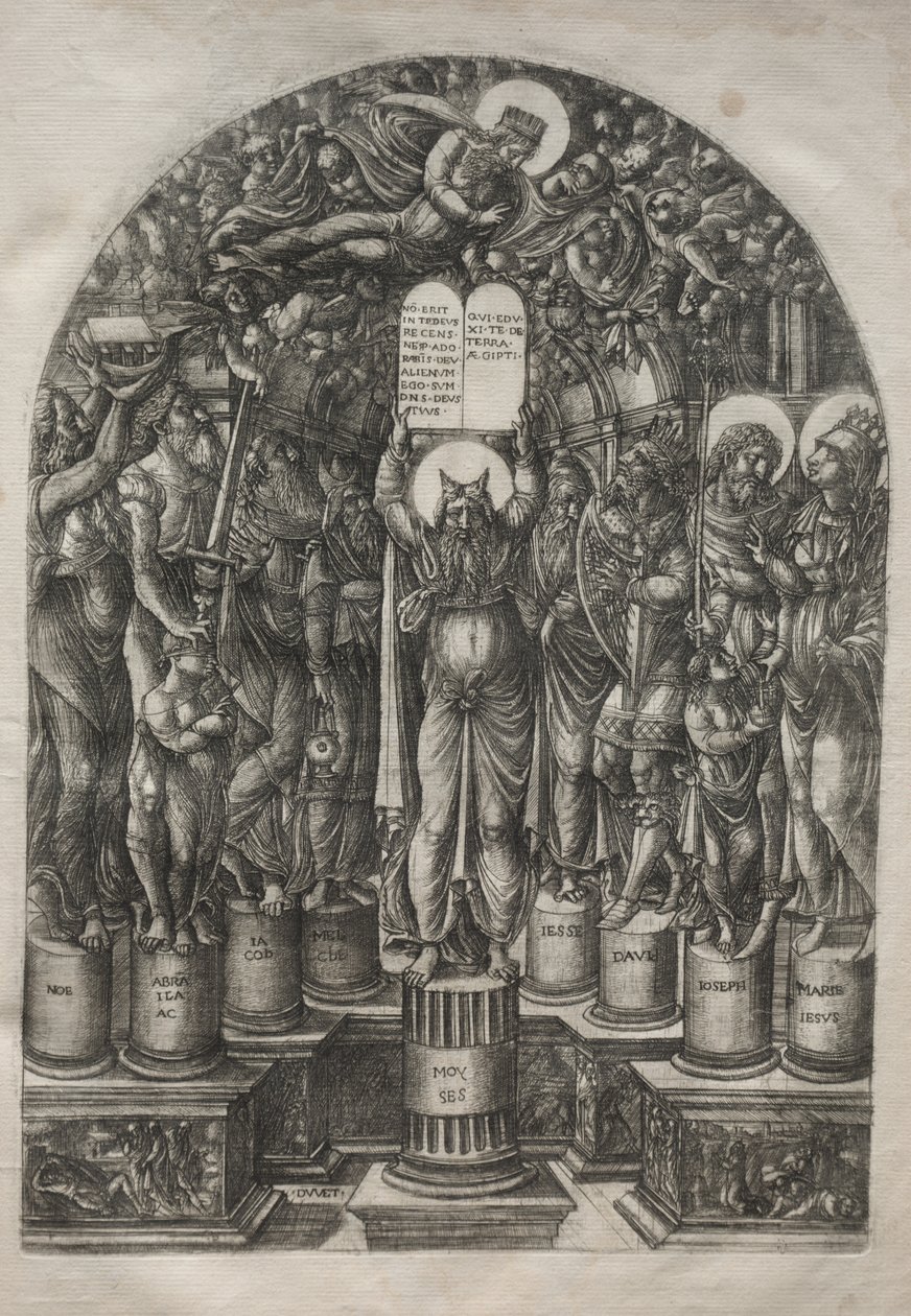 Moisés Rodeado pelos Patriarcas, antes de 1561. de Jean Duvet