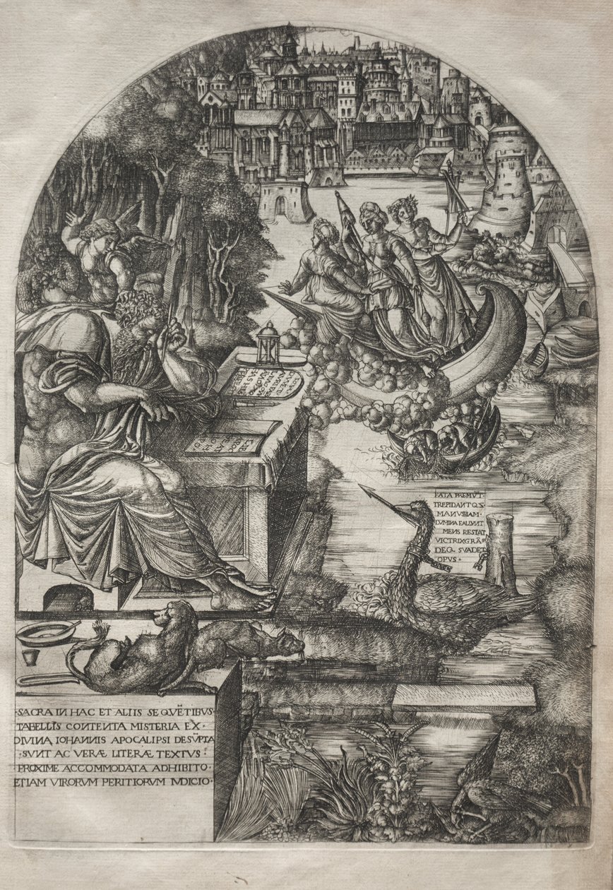 O Apocalipse: Edredom Estudando o Apocalipse, 1555. de Jean Duvet