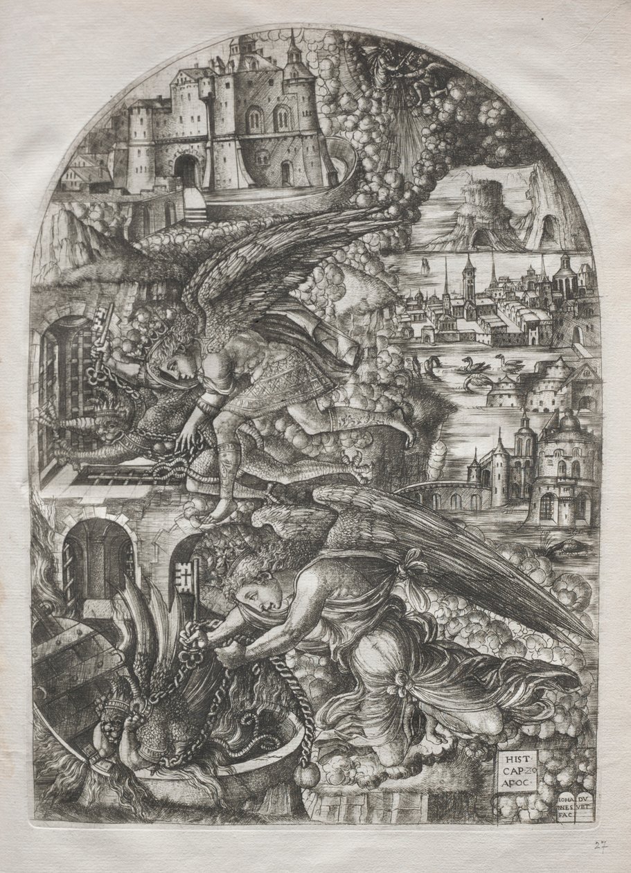 O Apocalipse: Satan Bound for a Thousand Years, 1546-1555. de Jean Duvet