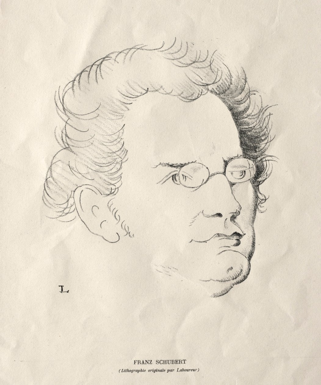 Franz Schubert de Jean Emile Laboureur