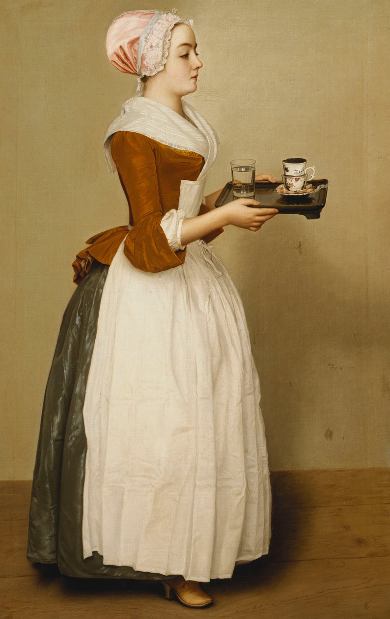 Xícara de chocolate; A Taça de Chocolate, de Jean Étienne Liotard