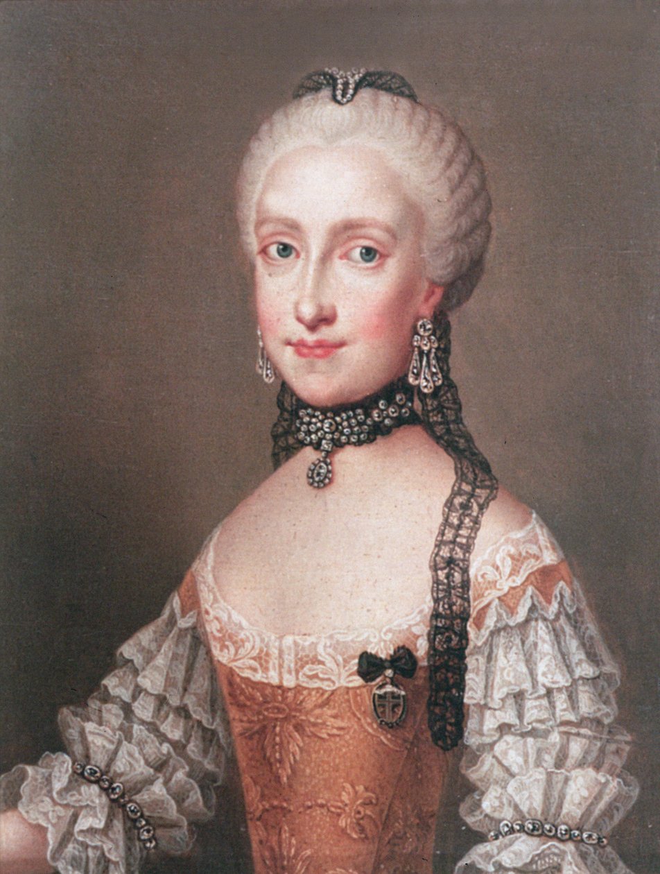 Infanta Maria Ludovica, filha de Carlos III de Espanha e esposa de Leopoldo II (1747-1792) Sacro Imperador Romano e Grão-duque da Toscana de Jean Étienne Liotard