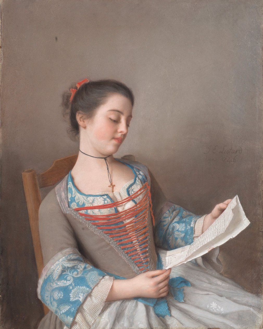 Italiano: La bella lectora
Francês: La liseuse de Jean Étienne Liotard