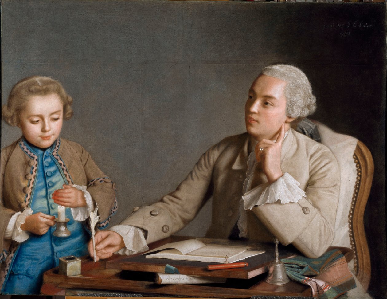 LÉcriture The Writing, 1752. de Jean Étienne Liotard